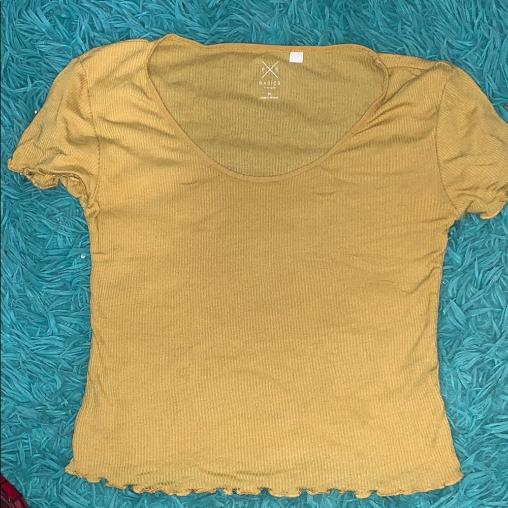 Pacsun yellow crop top